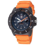 雷美諾時(shí)（Luminox）手表男士日期顯示石英橡膠表帶鏡面200米潛水運動(dòng)戶(hù)外男表 Blue
