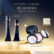 肌膚之鑰（CPB）無瑕緞光套組光緞粉霜21ml#O10自然偏白+長管隔離37ml生日禮物