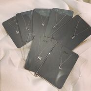 字母項鏈女鎖骨鏈女款2025新款輕奢吊墜飾品配飾情侶純銀短款頸鏈 字母S