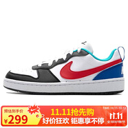 耐克NIKE男大童運(yùn)動(dòng)鞋COURT BOROUGH運(yùn)動(dòng)休閑鞋HF0742-161白黑38.5