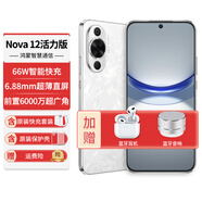 華為手機(jī)新機(jī)nova12活力版官方正品【24期|免息】新品上市6.88毫米輕薄鴻蒙系統(tǒng)NFC備用機(jī) 冰川白【512GB全網(wǎng)通】 【12期|免息】
