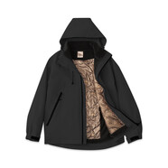 七匹狼（SEPTWOLVES）羽絨服男2025冬季新款女款石墨烯可拆卸羽 黑色D4W39800 M 90-110斤