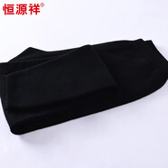 恒源祥100%純羊毛褲高腰加厚中老年加厚保暖褲女士打底秋冬季 黑色 M