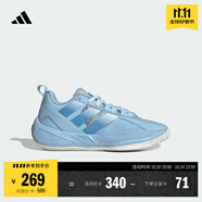 adidas「異爆」XENOBURST緩震回彈團(tuán)隊款實戰(zhàn)籃球鞋男女阿迪達(dá)斯 淺天藍(lán)/淡藍(lán)色(推薦選大半碼)   40.5