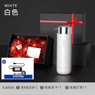 吉米有品（JIMI）智能車(chē)載燒水杯12V24V車(chē)用電熱杯316加熱燒水壺家用兩用保溫神器 白色H1 +禮盒送禮專(zhuān)屬家用 400ml
