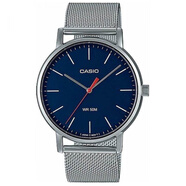 卡西歐（CASIO）手表男士指針男表全黑米蘭鋼帶-1E 2E MTP-E171M-2E