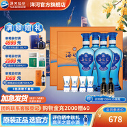 洋河海之藍(lán)禮盒裝52度480mL白酒 藍(lán)色經(jīng)典綿柔濃香商務(wù)【中秋禮品】 52度 480mL 4瓶 雙盒