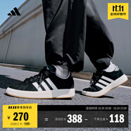 adidas「面包鞋」GRAND COURT BASE 00s休閑低幫板鞋男女阿迪達斯 黑色/白色/樹(shù)脂黃(推薦女生選小半碼)   38