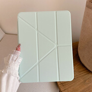 奉希matepad保護(hù)套115S筆槽bah3w59三折air平板殼matepadse適用11.5透明11.5S保護(hù)殼pro11電腦mate 【嫩綠色】3+Y折高透硬殼防彎帶筆槽 華為MatePad Air (12英寸)