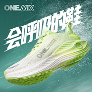 玩覓（ONEMIX）覓氧減震跑步鞋女男輕便透氣休閑運動鞋超輕軟底 玉溪綠 35