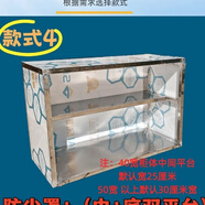 賽樂(lè )透防塵透明玻璃柜移動(dòng)防風(fēng)可折疊涼皮展示柜透明擺攤擋風(fēng)板涼面 定做鏈接尺寸 防塵耐力板底部臺面