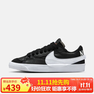 耐克NIKE運動板鞋秋季女經(jīng)典BLAZER LOW '77運動鞋DQ1470-002黑白37.5