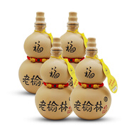 老榆林【酒廠(chǎng)店鋪】葫蘆酒50度濃香型白酒375mL陶瓷瓶白酒小酒口糧酒 50度 375mL 4瓶