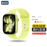 BHO【熱銷4萬+】適用蘋果手表表帶apple iwatch s10/s11表帶s9/8/7運動硅膠SE3/2/Ultra3/2男女款夏天 （新）運動硅膠【霓虹黃色】 【38/40/41/42mm表盤
