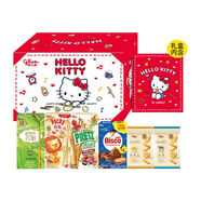 格力高（Glico）格力高三麗鷗KT貓禮盒214g多口味百醇休閑零食節日禮物 HELLOKITTY禮盒214g【贈筆記本】