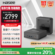 神舟（HASEE）戰(zhàn)神mini i7P迷你臺式電腦商用小主機(jī)(酷睿十三代i7-13620H 32G 1TBSSD WIFI win11)