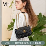 VANESSA HOGAN VH女包茵然軟包系列復(fù)古太陽神斜挎包菱格鏈條腋下包小眾單肩包