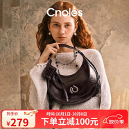 蔻一（Cnoles）包包女士大容量弦月腋下包百搭通勤單肩斜挎包高級感托特包