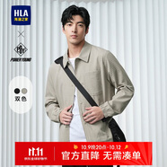 HLA海瀾之家?jiàn)A克男POWER YOUNG系列翻領(lǐng)格紋外套男秋季