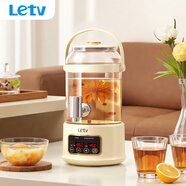 樂視（Letv）養(yǎng)生壺 養(yǎng)生桶花茶桶 水龍頭燒水壺煮茶器煮茶壺 玻璃花茶壺電熱水壺 3L大容量玻璃養(yǎng)生壺帶水龍頭