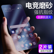 古斯奇 iQOOpro磨砂鋼化膜neo5無白邊ipoo7全屏iqoo1代藍(lán)光防指紋z1手機(jī)膜游戲膜 （iQOO）藍(lán)光磨砂膜—游戲膜【2片裝】