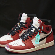 HZCL莆田純原aj男鞋透氣休閑運動(dòng)鞋aj1籃球鞋學(xué)生情侶款運動(dòng)休閑板鞋 aj1高幫-芝加哥 42 (260mm)