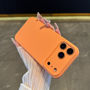 藍妮子適用 蘋(píng)果17手機殼 iPhone17promax手機殼 蘋(píng)果16promax手機殼 17pro保護套15 pro max液態(tài)硅膠 【精孔-星宇橙色】拍照按鍵全包*真液態(tài)硅膠 蘋(píng)果17Pro
