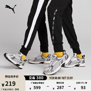彪馬（PUMA）【復(fù)古跑鞋】透氣輕便老爹鞋男女休閑鞋MILENIO 380510 米白色-銀色-05 39
