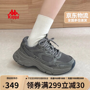 卡帕（Kappa）女鞋秋季網(wǎng)面運動(dòng)鞋子女款網(wǎng)鞋增高老爹鞋休閑跑步鞋 香根草綠 36