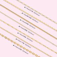 百年老鳯祥999純銀項鏈女無(wú)吊墜替換鎖骨鏈裸鏈足銀素鏈鍍18k金色 [999足銀]40cm瓜子鏈