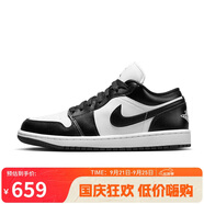 耐克NIKE休閑鞋女熊貓AJ 1喬丹JORDAN 1低幫運動鞋DC0774-101黑白36