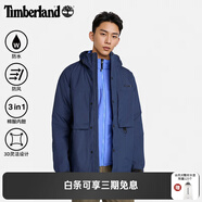 添柏嵐（Timberland）官方男裝三合一沖鋒衣外套棉服戶外防風(fēng)|A6A8Y A6A8Y451/海軍藍(lán) XS
