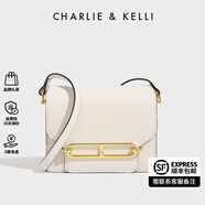 CHARLIE&KELLI CK品牌包包女包2025新款送女友生日禮物女時尚豬鼻子斜挎豆腐包 白色