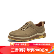 暇步士（Hush Puppies）2023秋新款覆古板鞋百搭時尚男休閑鞋B6Q02CM3 卡其色 43