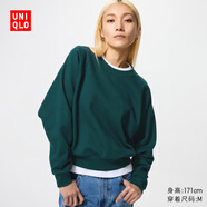 優(yōu)衣庫女裝短衛衣/運動(dòng)衫套頭衫479602 55 青綠色 L /160/88A