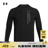 安德瑪（UNDERARMOUR）春夏Out The Storm男子跑步運動(dòng)外套1377486 黑色002 S