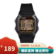 卡西歐（CASIO）男表小方塊電子表 運(yùn)動(dòng)手表學(xué)生手表 多功能防水男士手表 W-800HG-9A