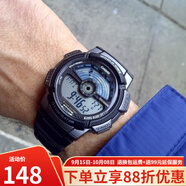 卡西歐（CASIO）手表 多功能持久電力休閑防水運動(dòng)男表 AE-1100W-1A（新到）