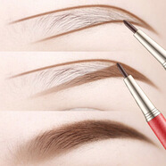 格蒙畫(huà)眉自動(dòng)旋轉雙頭眉筆孔雀睫毛膏防水防汗不暈染組合 3#淺咖啡+睫毛膏