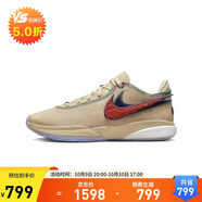 耐克（NIKE）男子 LeBron 20減震耐磨籃球鞋 DV9089-200 棕紅 38.5