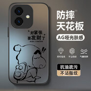 龍小幺OPPOA3I手機殼PJL11O保護套opp0pp0ppo男女新款pjliio全包A31防摔玻璃軟殼時(shí)尚簡(jiǎn)約創(chuàng  )意外殼 石墨黑-獨立新仔黑+手機膜 OPPOA3i