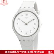 斯沃琪（Swatch）Skinsnow男女情侶手表40mm白色一體對表SVUW101奢侈品潮牌 pic 0S