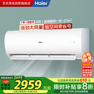海爾（Haier）空調2匹掛機壁掛【小紅花】新一級速冷暖大風量除菌自清潔以舊換新KFR-48GW/24P1A181U1政府補貼