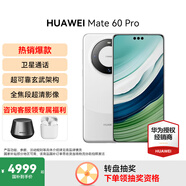 HUAWEI Mate 60 Pro 旗艦新品手機 【現貨速發(fā)】衛星通話(huà) 超可靠玄武架構 華為鴻蒙智能手機 白沙銀 12G+512GB【直播活動(dòng)無(wú)返現實(shí)物贈品】