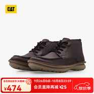 CAT卡特工裝靴男士馬丁靴防滑厚底戶外英倫風牛皮靴子P725410N3EDC17 深褐 40