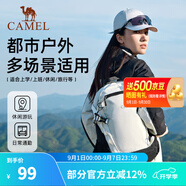 駱駝（CAMEL）云影雙肩包大容量背包男旅行包輕量書(shū)包女大學(xué)生戶(hù)外徒步登山包 【黑/白-19L】透氣背負,5110F 大容量，輕量透氣