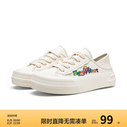 Semir官方正品女鞋板鞋春季新款兩穿一腳蹬女士休閑時尚小白鞋厚底鞋女 米色 37