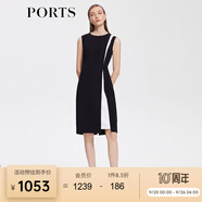 PORTS寶姿早春新款女裝連衣裙ALD8D014JWP052 BLACK CREAM XXS (0)