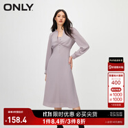 ONLY秋冬氣質(zhì)通勤風(fēng)百搭燈籠袖顯瘦連衣裙女|123407016 E15 鵪鶉QUAIL S 160/80A
