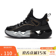 PONY兒童籃球鞋透氣男童鞋子緩震運(yùn)動(dòng)鞋 黑色 31碼（腳長(zhǎng)200mm） 